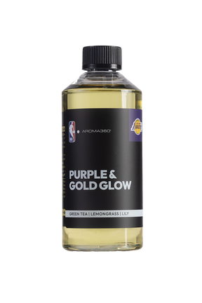 توهج باللون الأرجواني والذهبي