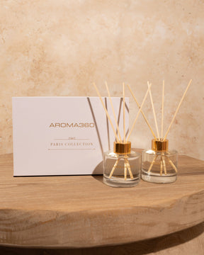 Paris Collection Reed Diffuser Duo - Elegant Home Fragrance - Gift-Ready Luxury Set