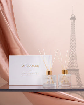 Paris Collection Reed Diffuser Duo - Elegant Home Fragrance - Gift-Ready Luxury Set